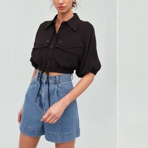 C/MEO collective black crop top